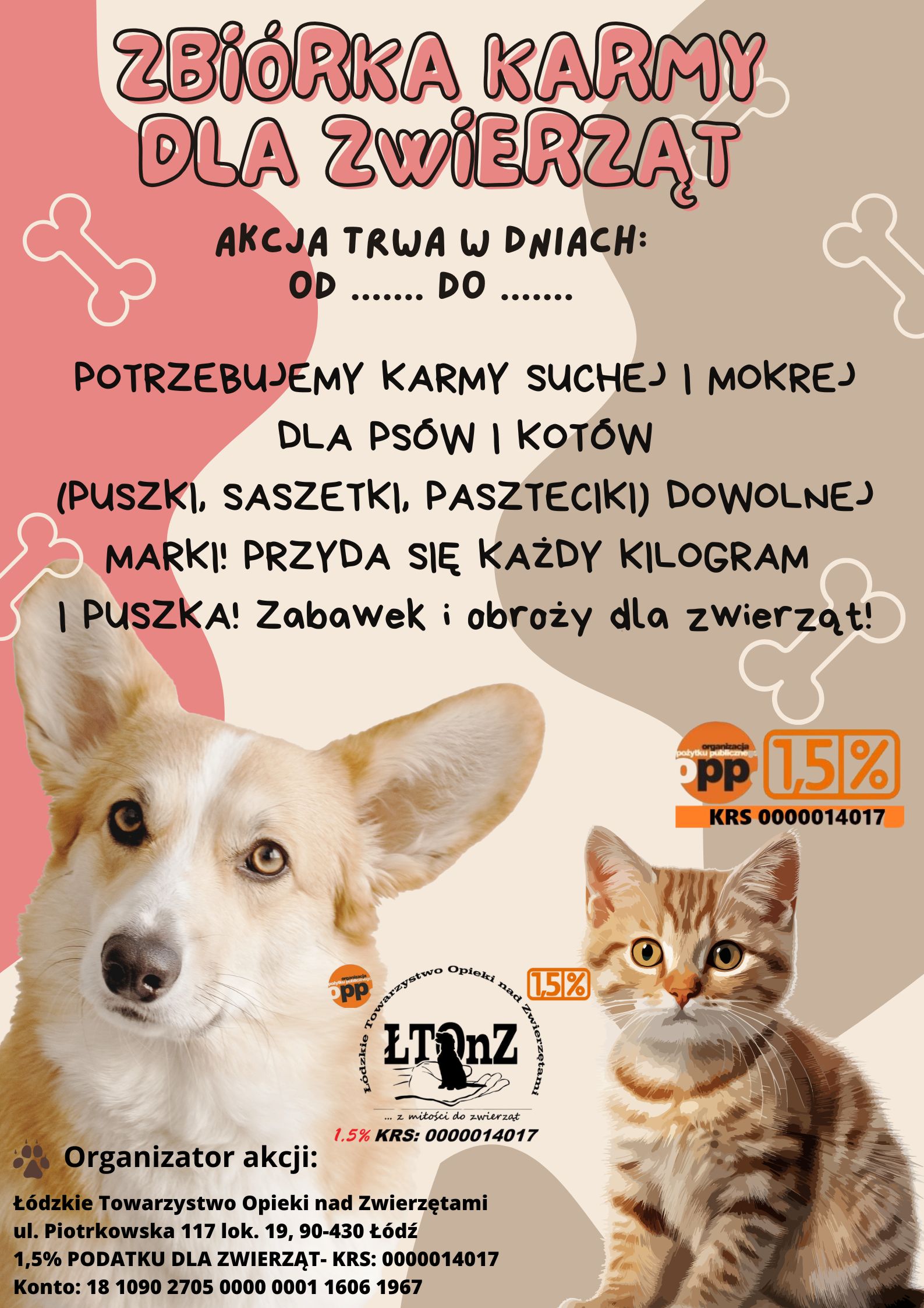 plakat promujący zbiórkę